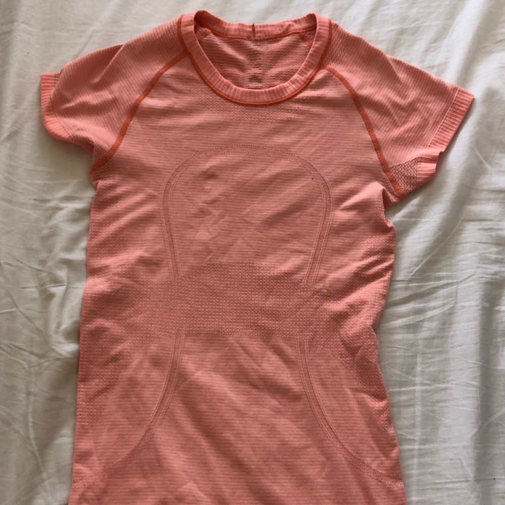 lululemon run swiftly short sleeve tee peach 4